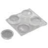 Amortisseur transparente adhésive Ø10mm - lot de 20