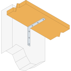 Consoles de renfort 18x120x120 mm épaisseur 4 mm
