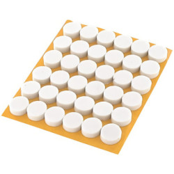 Butée anti-buit adhésive blanc