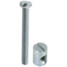 Vis d'assemblage tête cylindrique acier zingué 6x50 mm lot de 4