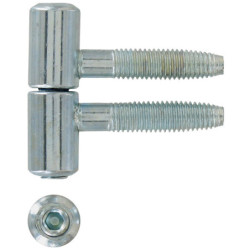 Fiche à visser réglable Ø13 mm lot de 2