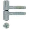 Fiche à visser réglable Ø13 mm lot de 2