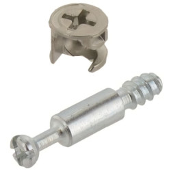 Ferrure d'assemblage acier 35 mm lot de 4