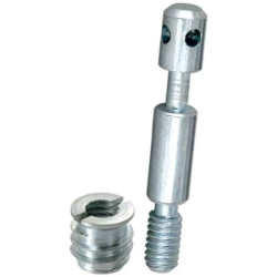 Kit vis de rappel acier zingué 6x60 mm lot de 2