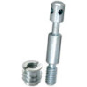 Kit vis de rappel acier zingué 6x60 mm lot de 2
