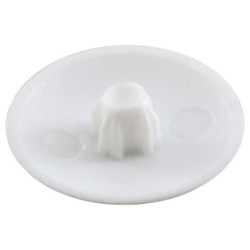 Cache vis plastique blanc empreinte PZ diamètre 3-3,5 mm lot de 16