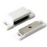 Loqueteau à gâche mobile acier et plastique blanc charge de 6 kg lot de 2