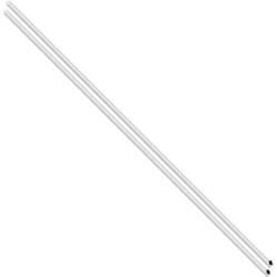 Tringle pour crémone pompier longueur 2500mm section 11.7x11 mm Blanc