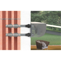 Fixation sur isolant extérieur par scellement Thermax 12 et 16 zingué lot de 2