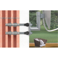 Fixation sur isolant extérieur par scellement Thermax 12 et 16 zingué lot de 2