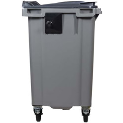 Conteneur 4 roues 770L sans barre Gris / Gris KOROK
