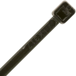 Collier simple en polyamide 6.6 couleur noir boite de 100 M2.5x98