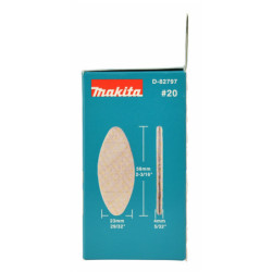 Lamelles de bois N°20 56mm 23mm Boîte de 100
