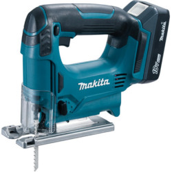 Scie sauteuse Makita JV183DWE 18 V Li-ion 1.5 Ah avec 2 batteries et coffret