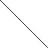 Tringle pour crémone pompier longueur 2500mm section 11.7x11 mm Noire