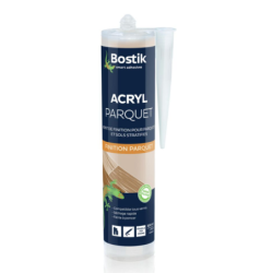 Mastic acrylique joint finition parquets sols stratifiés Bostik cartouche 300ml