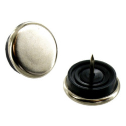 Patin métal à clouer diamètre 22 mm lot de 4