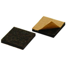 Patin feutre marron adhésif marron rectangulaire