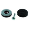 Patin PTFE gris à visser diamètre 25mm lot de 8