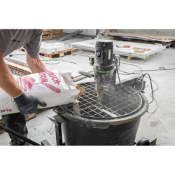 Station de malaxage mobile Eibenstock Automix90 230 V grande capacité 90 L ou 80 kg