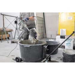 Station de malaxage mobile Eibenstock Automix90 230 V grande capacité 90 L ou 80 kg