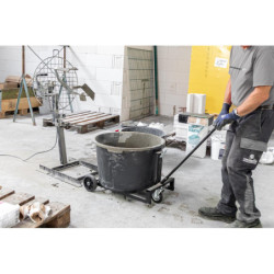 Station de malaxage mobile Eibenstock Automix90 230 V grande capacité 90 L ou 80 kg