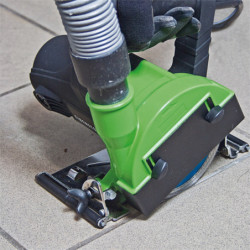Scie circulaire carrelage portative à eau Eibenstock 230 V 1250 W diamètre 125 mm +disque+rail 750mm
