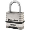 Cadenas à combinaison programmable 1174D Master Lock corps et anse en acier inoxydable