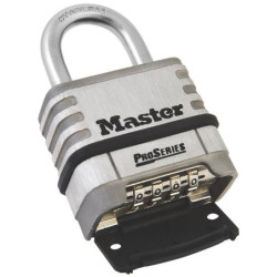 Cadenas à combinaison programmable 1174D Master Lock corps et anse en acier inoxydable