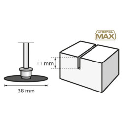 Disque à tronçonner diamanté Ø38 mm DREMEL Max S545