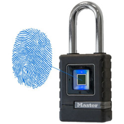 Cadenas de sécurité biométrique étanche à empreinte digitale - Master Lock - Noir