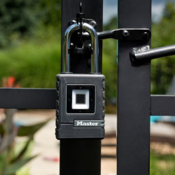 Cadenas de sécurité biométrique étanche à empreinte digitale - Master Lock - Noir