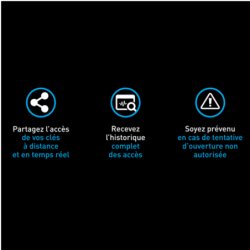 Boîte à clés murale sécurisée - Master Lock 5441EURD - Ouverture Bluetooth Access Smart