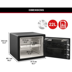Coffre fort sécurisé à combinaison digitale Master Lock format L