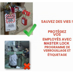 Cadenas de consignation Zenex anse composite largeur 35 mm couleur rouge