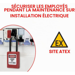 Cadenas de consignation Zenex anse composite largeur 35 mm couleur rouge