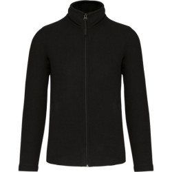 Veste micropolaire zippée homme noire