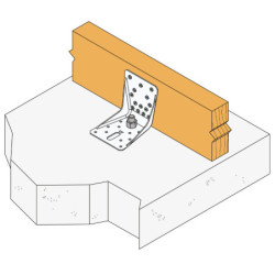Équerre renforcée ABR 100x100x90mm en INOX A4