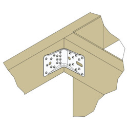 Équerre renforcée ABR 100x100x90mm en INOX A4