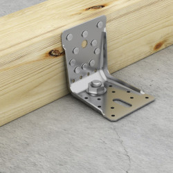 Équerre renforcée ABR 100x100x90mm en INOX A4