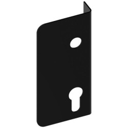 Enjoliveur simple noir pour montage en applique gauche Tirard