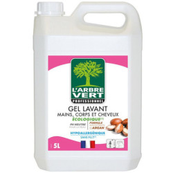 Gel lavant 3 en 1 mains, corps et cheveux l'arbre vert 5 L