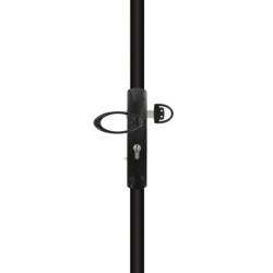 Kit serrure carénée pour porte de garage 2 ou 3 points couleur noir 250 cm découpable