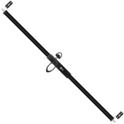 Kit serrure carénée pour porte de garage 2 ou 3 points couleur noir 250 cm découpable