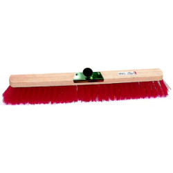 Balai cantonnier PVC rouge