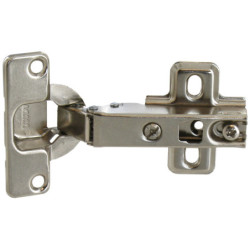 Charnière à ressort acier nickelé diamètre 35 mm pour porte en applique