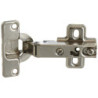 Charnière à ressort acier nickelé diamètre 35 mm pour porte en applique