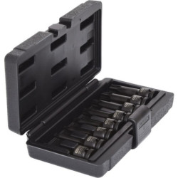 Coffret de 8 douilles longues à choc KS Tools Torx 1/2 de T30 à T80