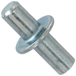 Taquet cylindrique acier zingué lot de 8