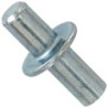 Taquet cylindrique acier zingué lot de 8
